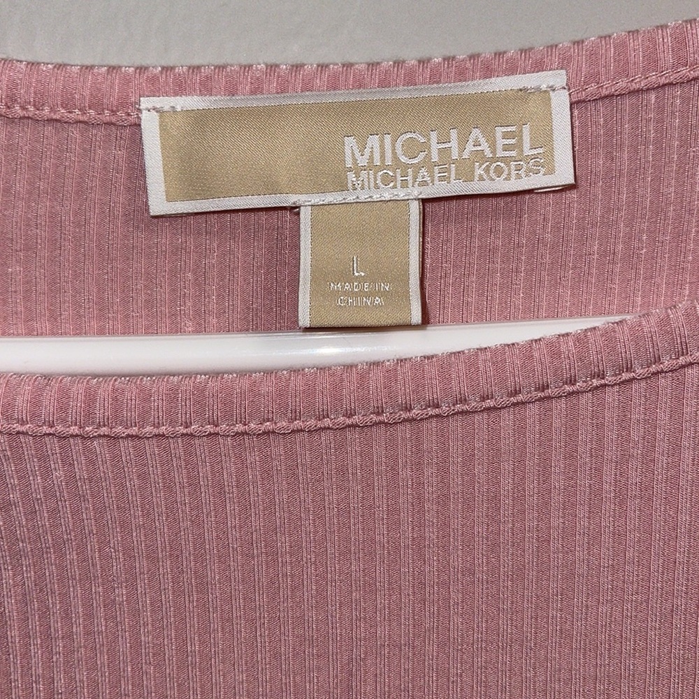 Michael Kors Women’s Ribbed bell sleeve sweater sz large - Picture 3 of 8
